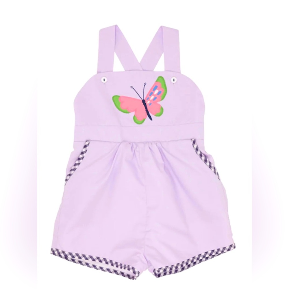 TBBC The Beaufort Bonnet Company Ruthie Romper butterfly appliqué romper 5